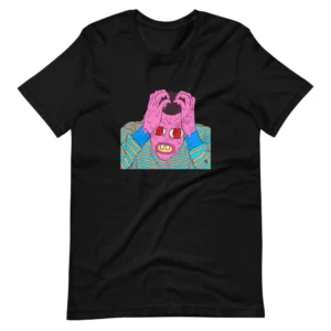 Cherry Bomb Sad Art Black T-Shirt